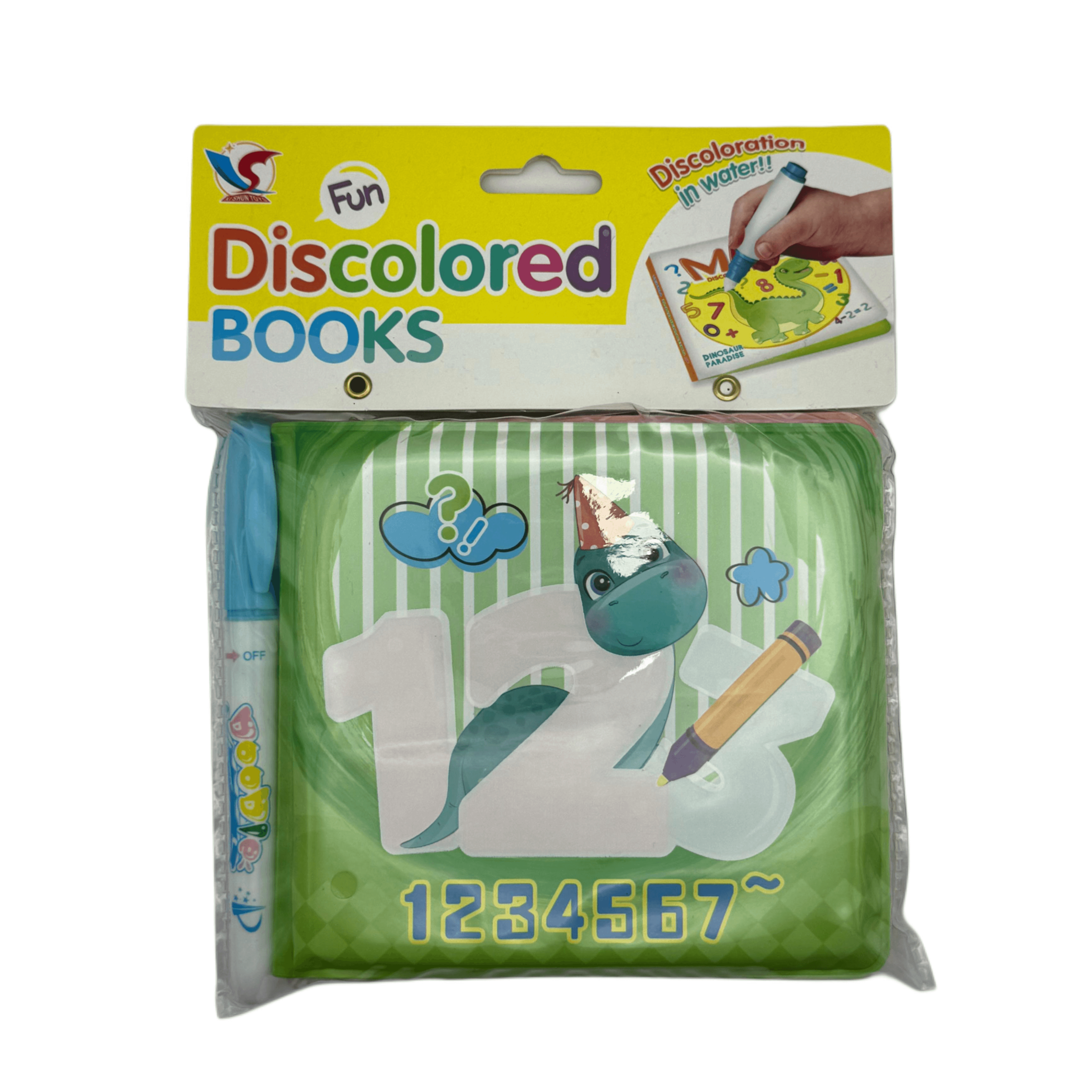 كتاب الاستحمام المتغير اللون: الأرقام (يكشف بالماء مع قلم)
