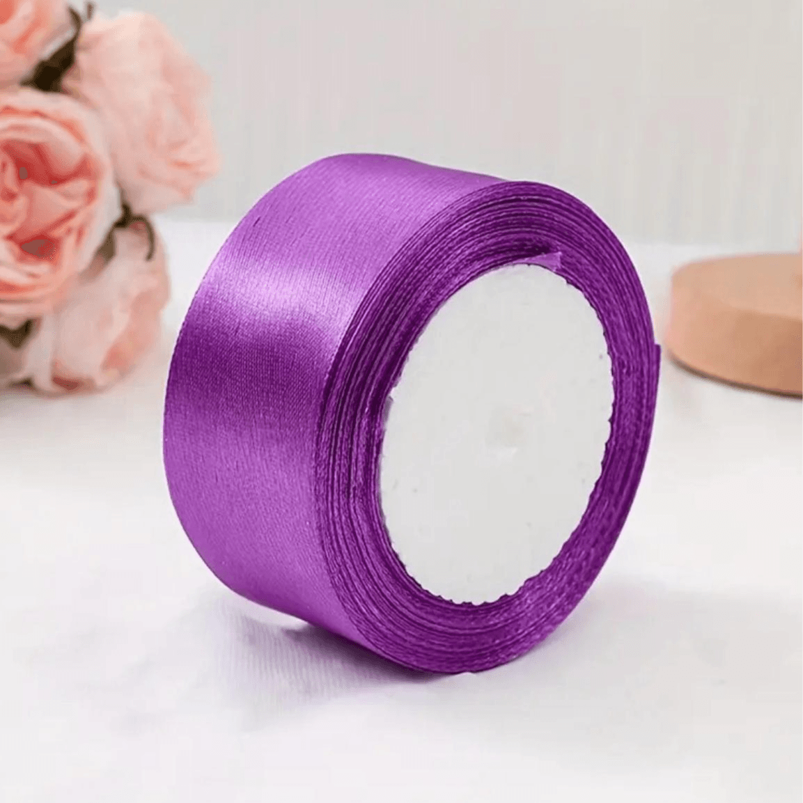 Purple Satin Ribbon 25 Yards