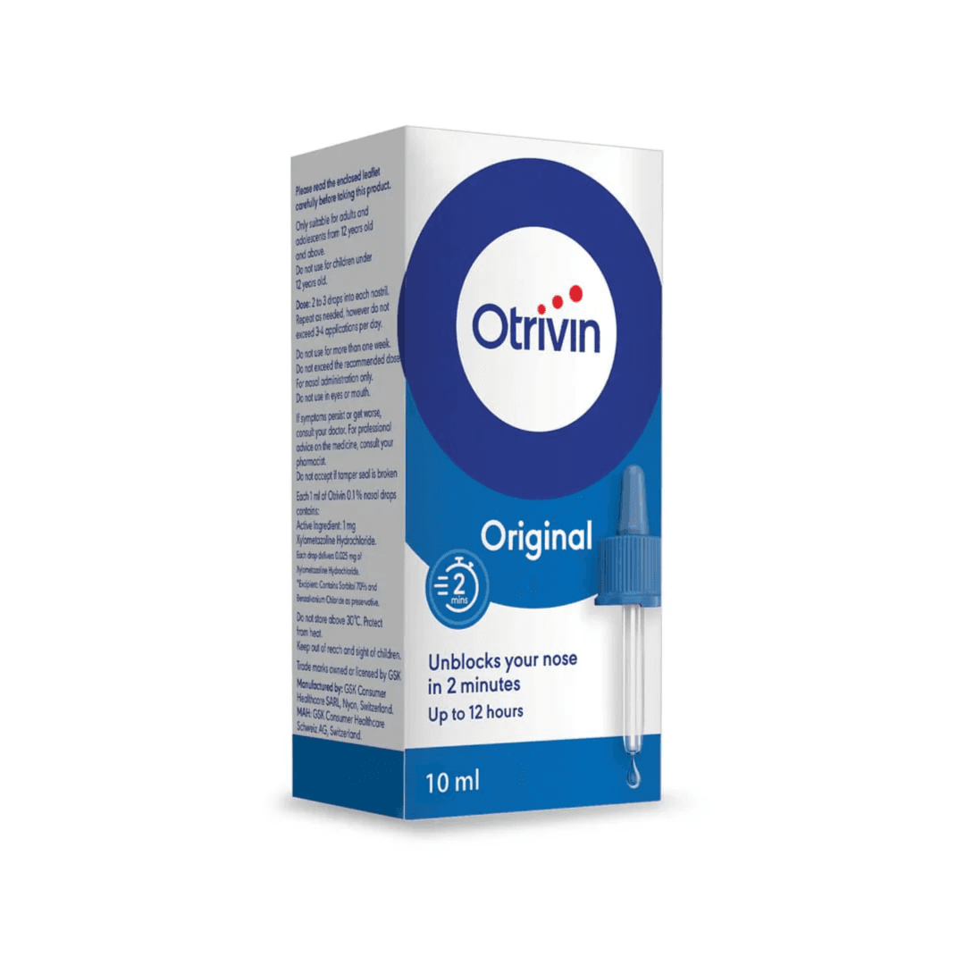 Otrivin 0.1% Nasal Drops 10ml