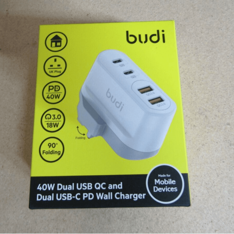 BUDI 40W DUAL HOME CHARGER