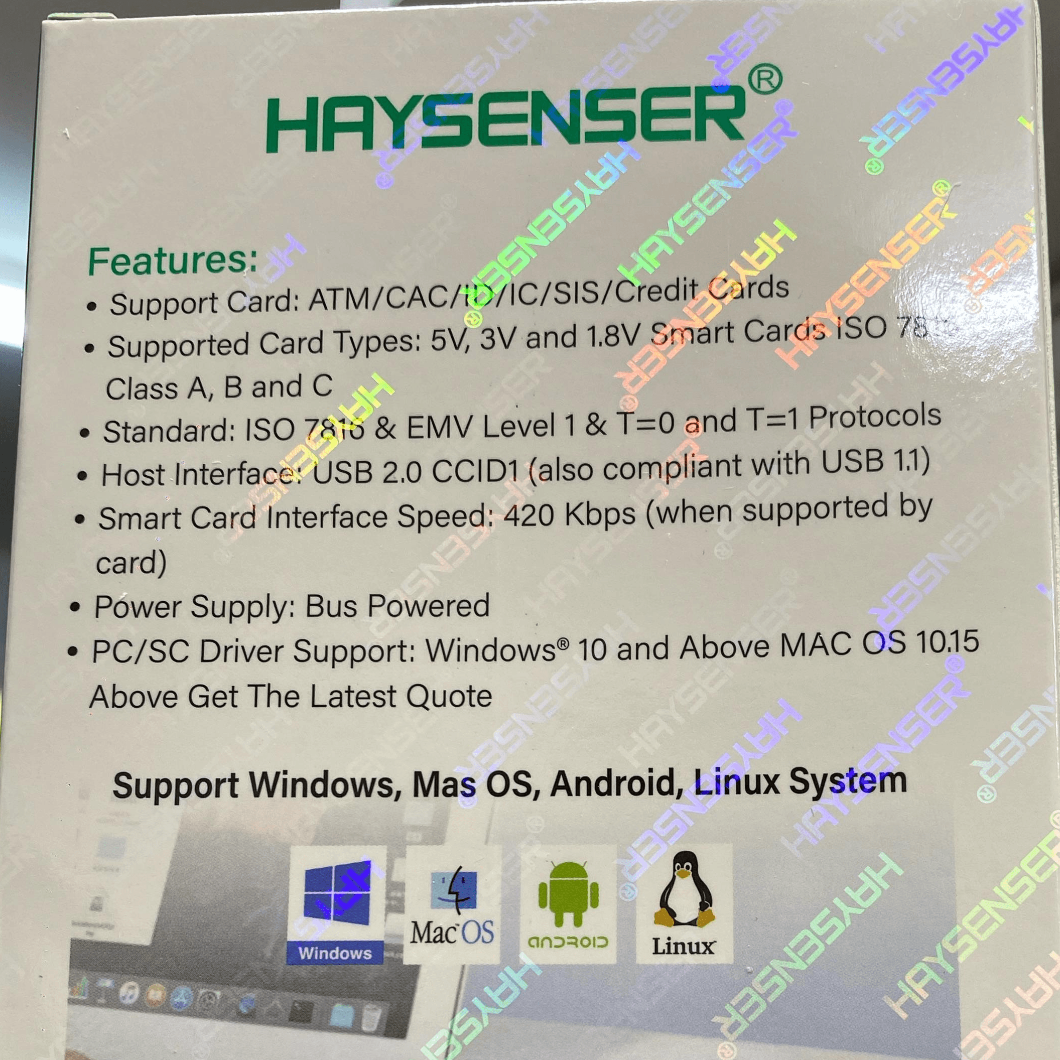 HAYASENSER SMART CARD READER - HY CR268