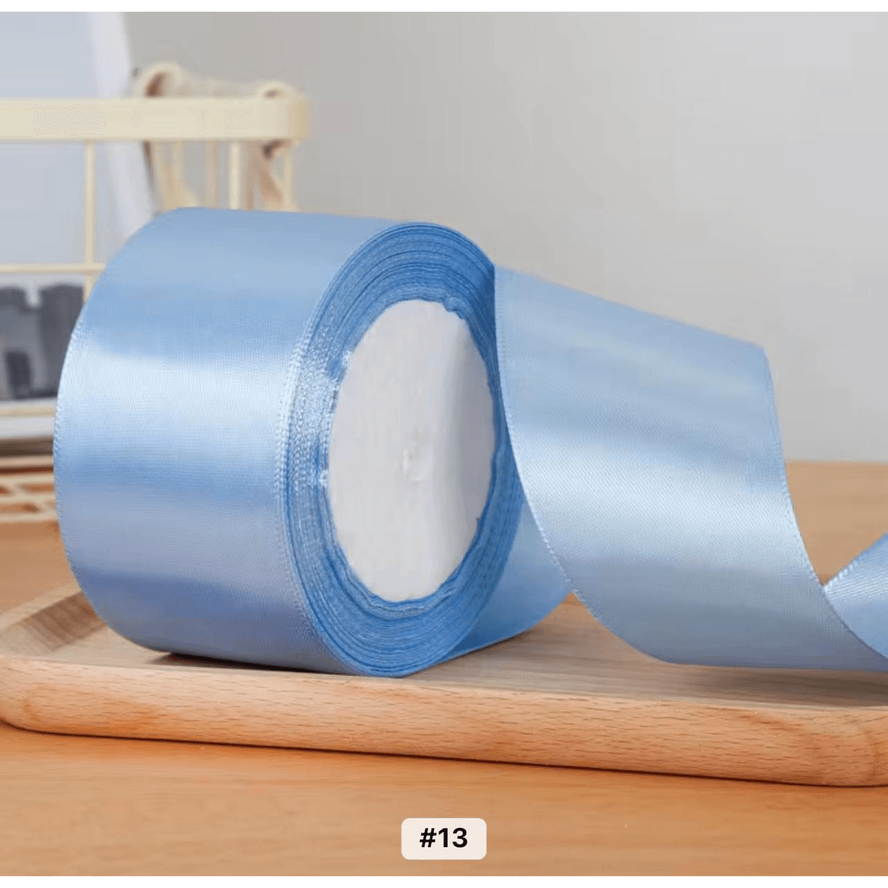Sky Blue Satin Ribbon 25yards