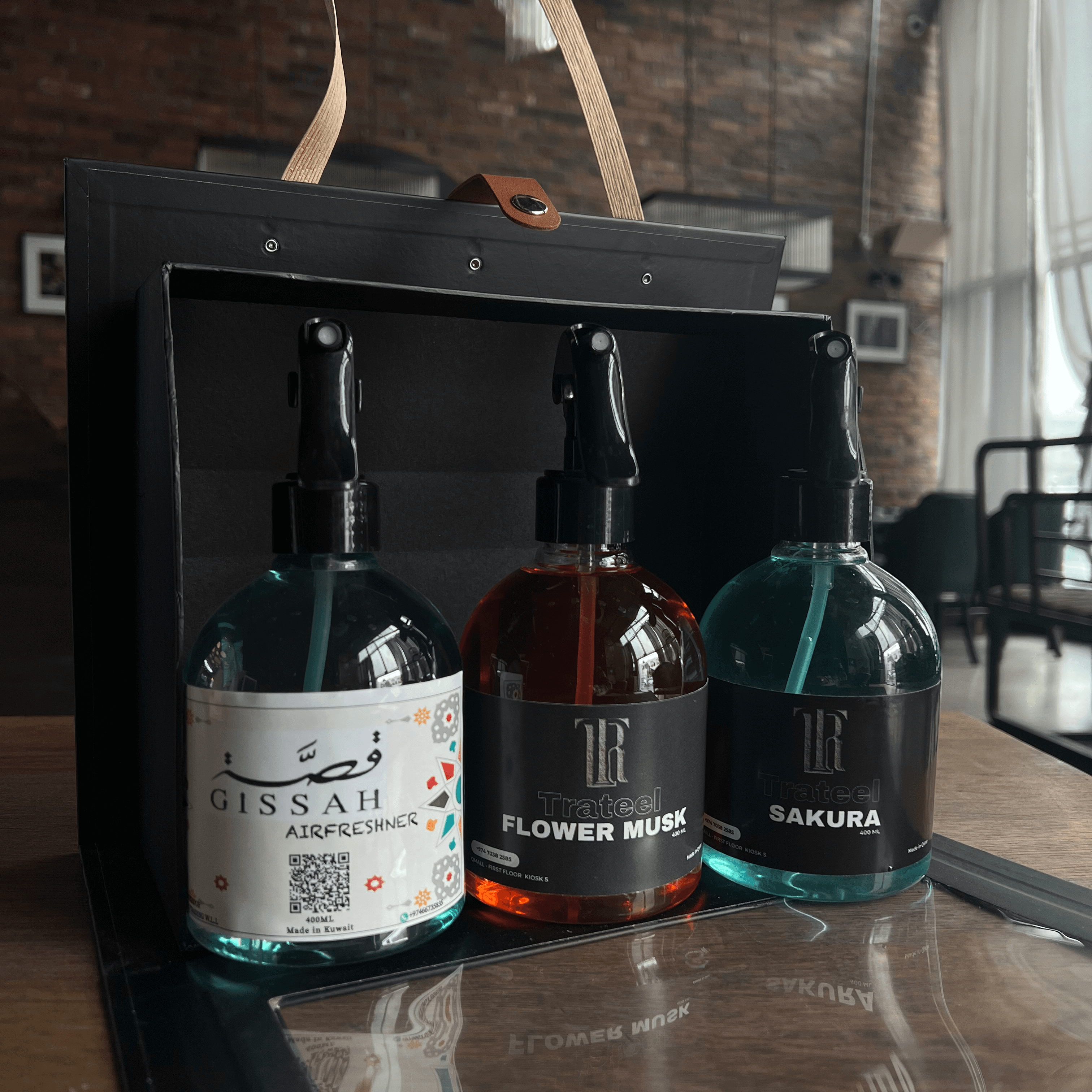 HOUSE FRAGRANCE SET - Gissah + flower musk + sakura 400ml