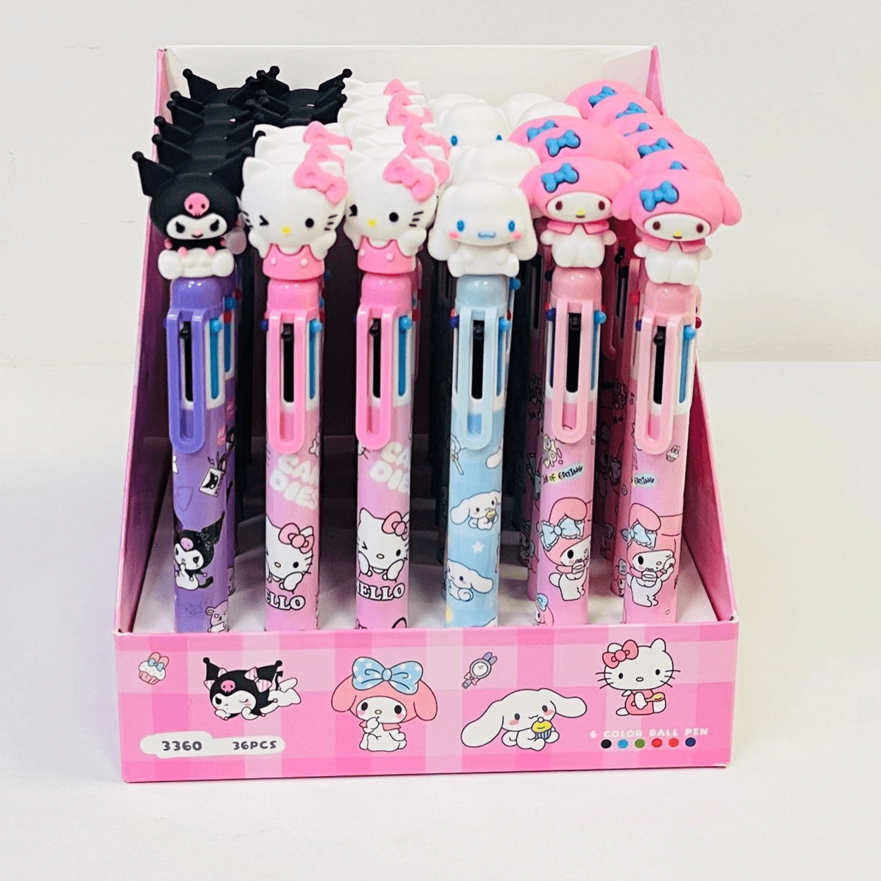 6 Color Sanrio Character Color Pen