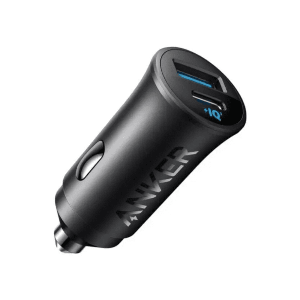 Anker Car Charger(Ultra Compact Dual Port 30W) - Black