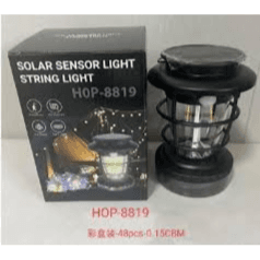مصباح شمسي مع مستشعر وحبل ضوء (HOP-8819)