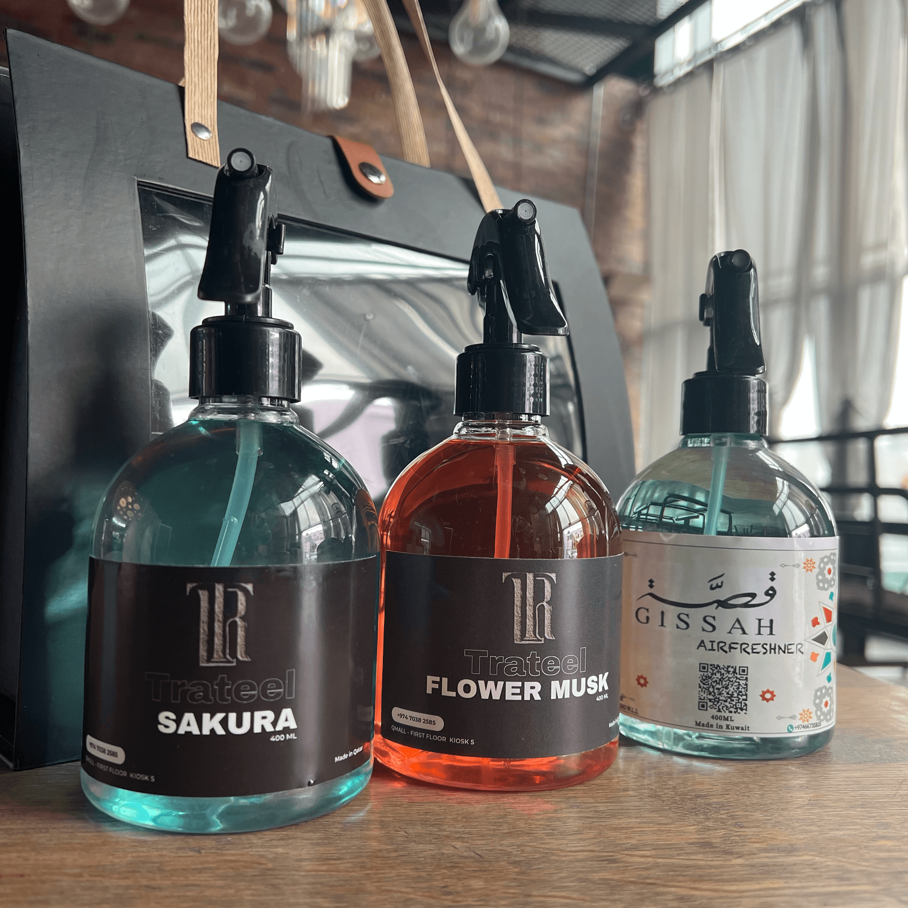 HOUSE FRAGRANCE SET - Gissah + flower musk + sakura 400ml