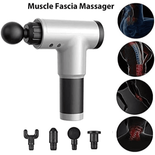 Fascial Gun KH - 320 Massage Gun 6 speed Therapeutic Sports massager 4 adjustable heads
