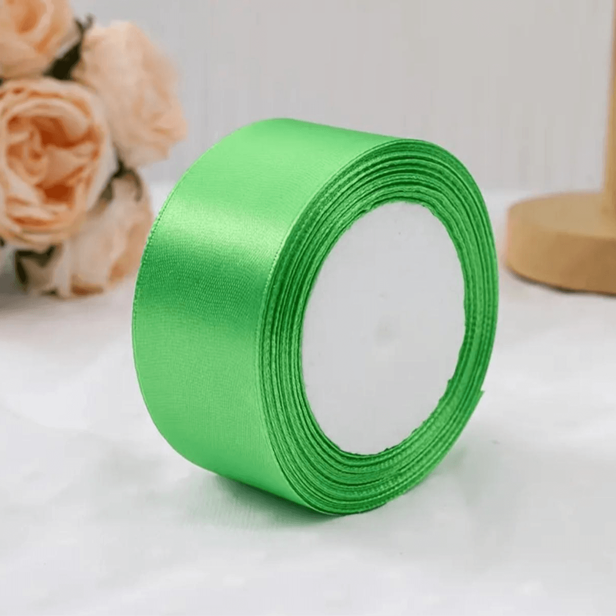 Light Green Satin Ribbon 25Yards