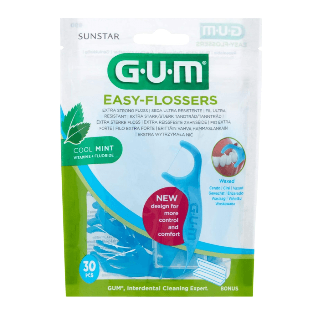 خيط تنظيف الأسنان GUM Easy Flossers، 30 قطعة. (890)