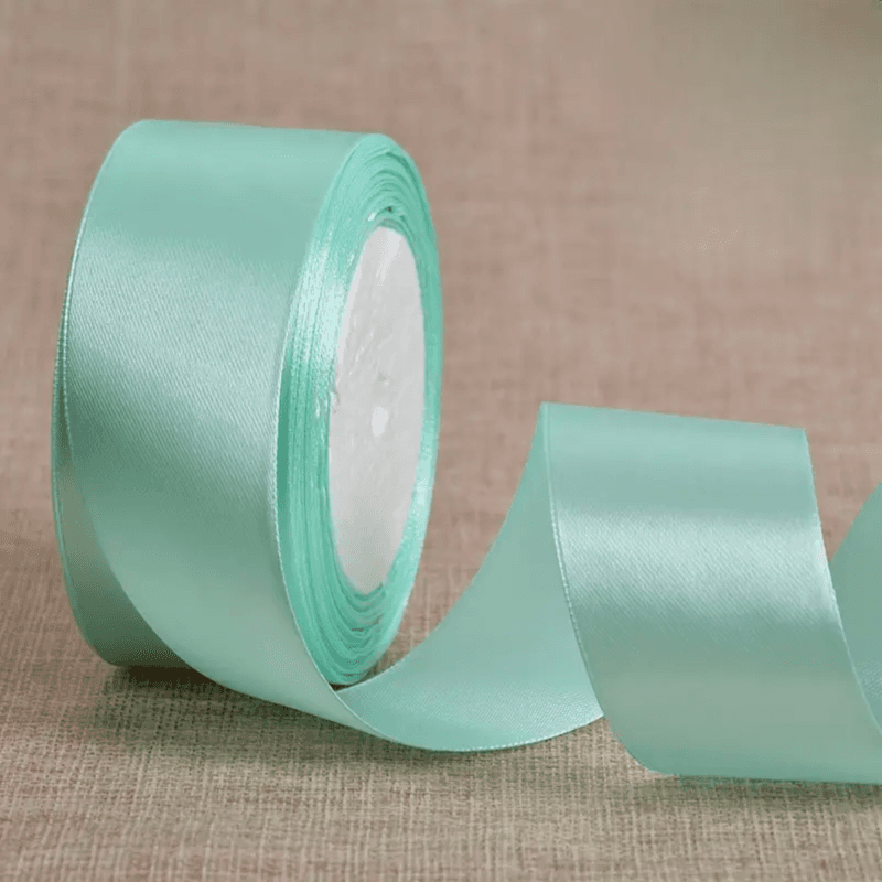 Mint Green Satin Ribbon  22 Meters length  x 1 inch width