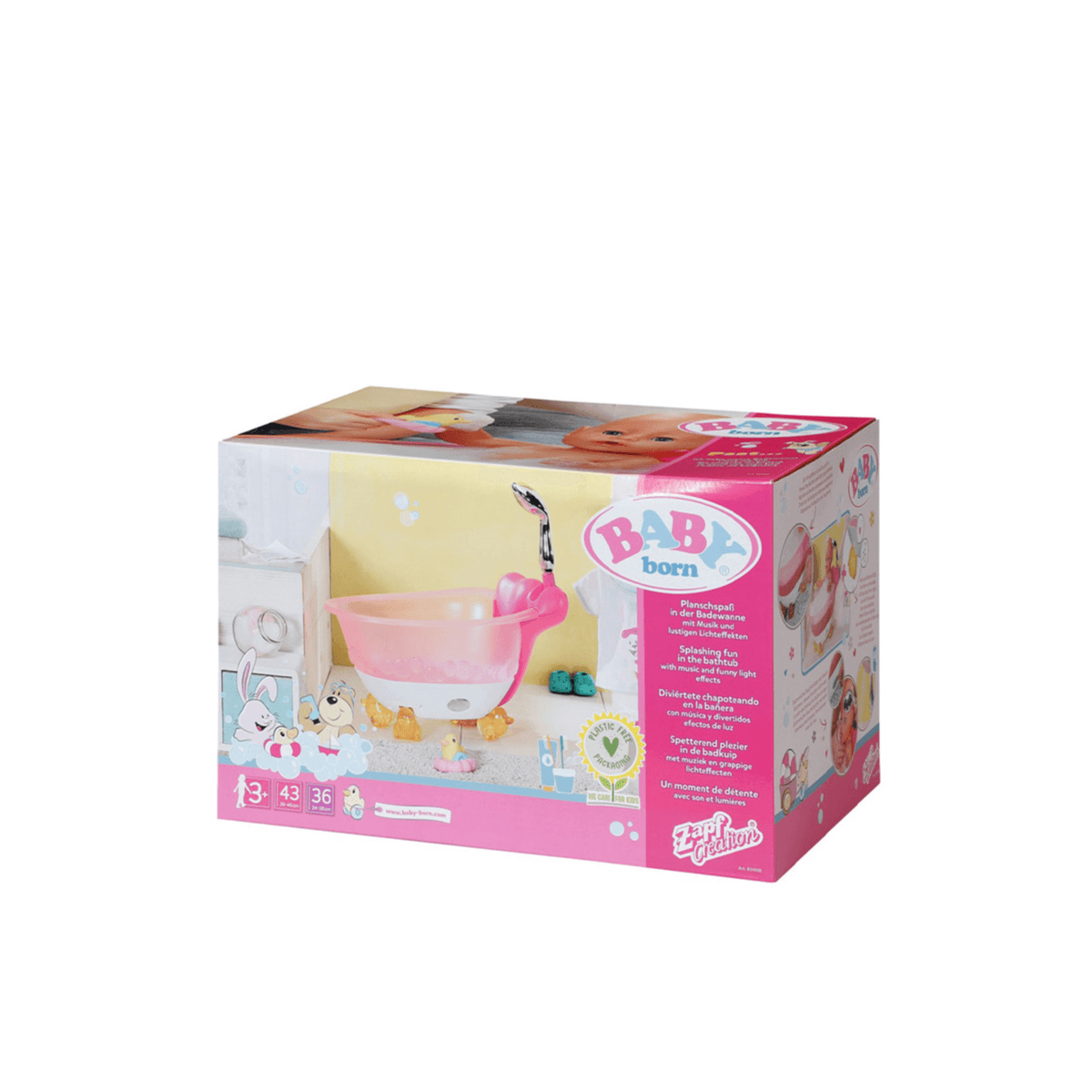 BABY Born - Splashing Fun in the Bathtub with Music and Funny Light Effects for Dolls (Up To 36/43 Cm)