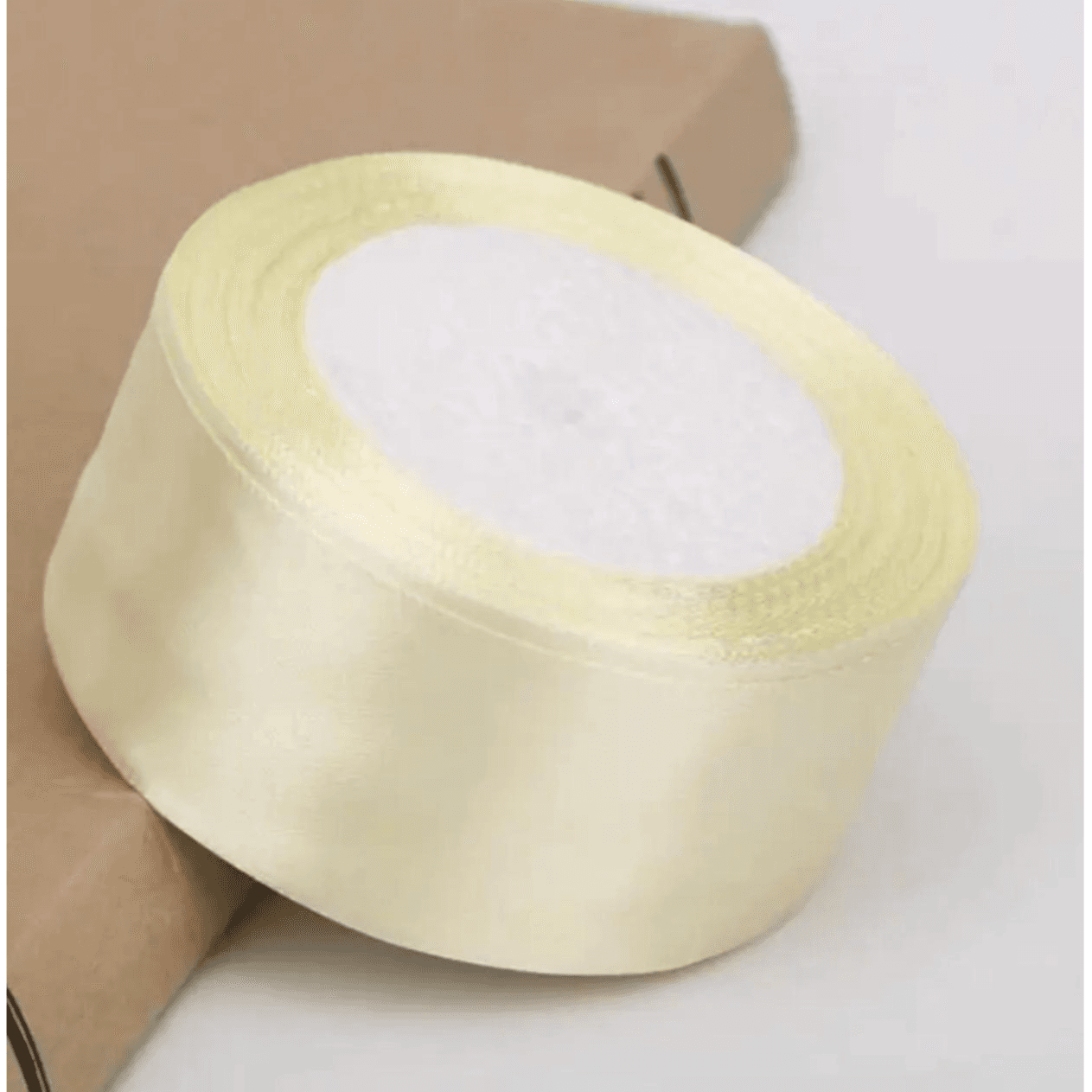 Satin Ribbon - Pale Yellow