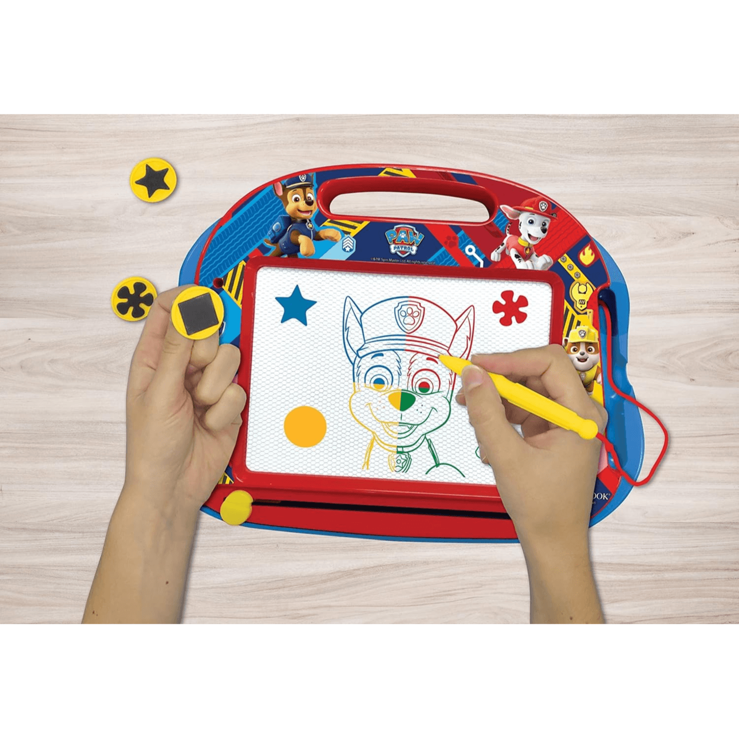 LEXIBOOK - Paw Patrol Magnetic Multicolour Drawing Board with Accessories