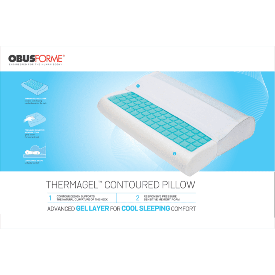 Obusforme Thermagel Contoured Pillow