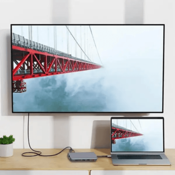 Porodo 9 in1 4K HDMI, ETHERNET, USB-C PD HUB 100W 10Gbps Data Transfer - 91CHB-GY