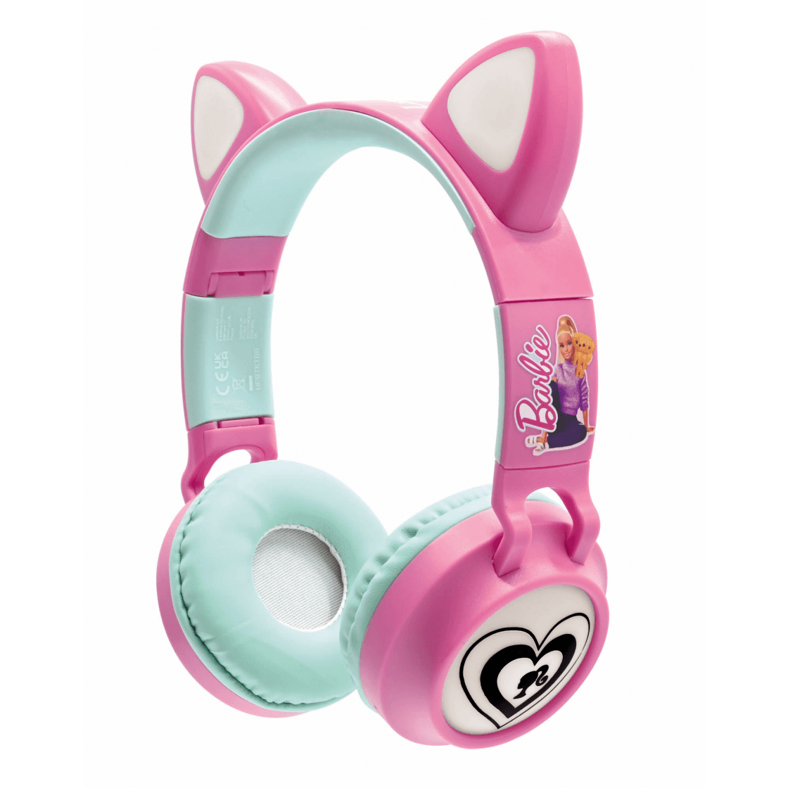 LEXIBOOK - Barbie 2-in-1 Rechargeable Headphones with LED Lights
