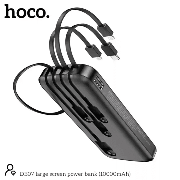 Fast Charging Power Bank 10000mah LED Digital Display (Micro USB Input) - Hoco DB07