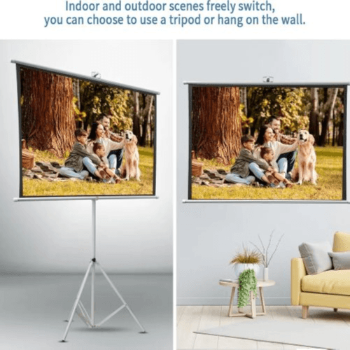 Green Lion Portable Projection Screen with Tripod Stand 72 - Matte White