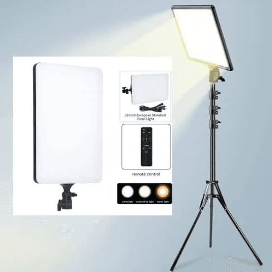 Latest RL-16 LED Video Light Panel Light With Tripod Square Diffuser Light With Stand Photography Lamp