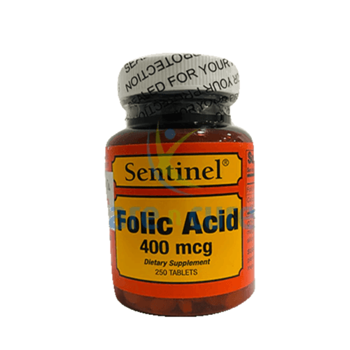 Sentinel Folic Acid 400mcg tab 250s