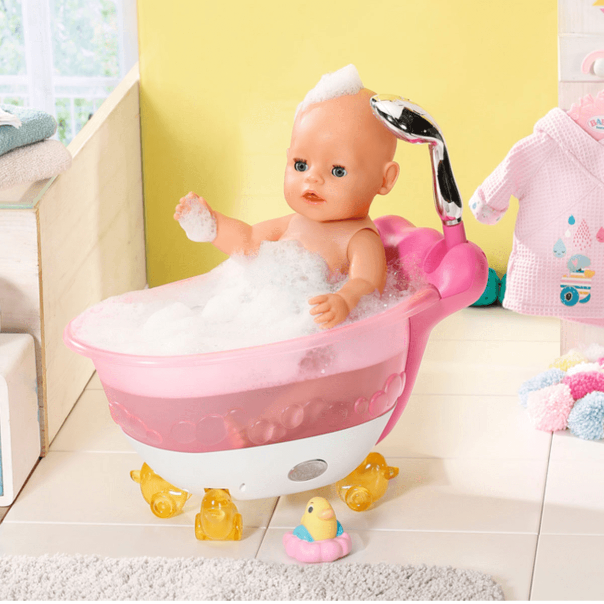 BABY Born - Splashing Fun in the Bathtub with Music and Funny Light Effects for Dolls (Up To 36/43 Cm)