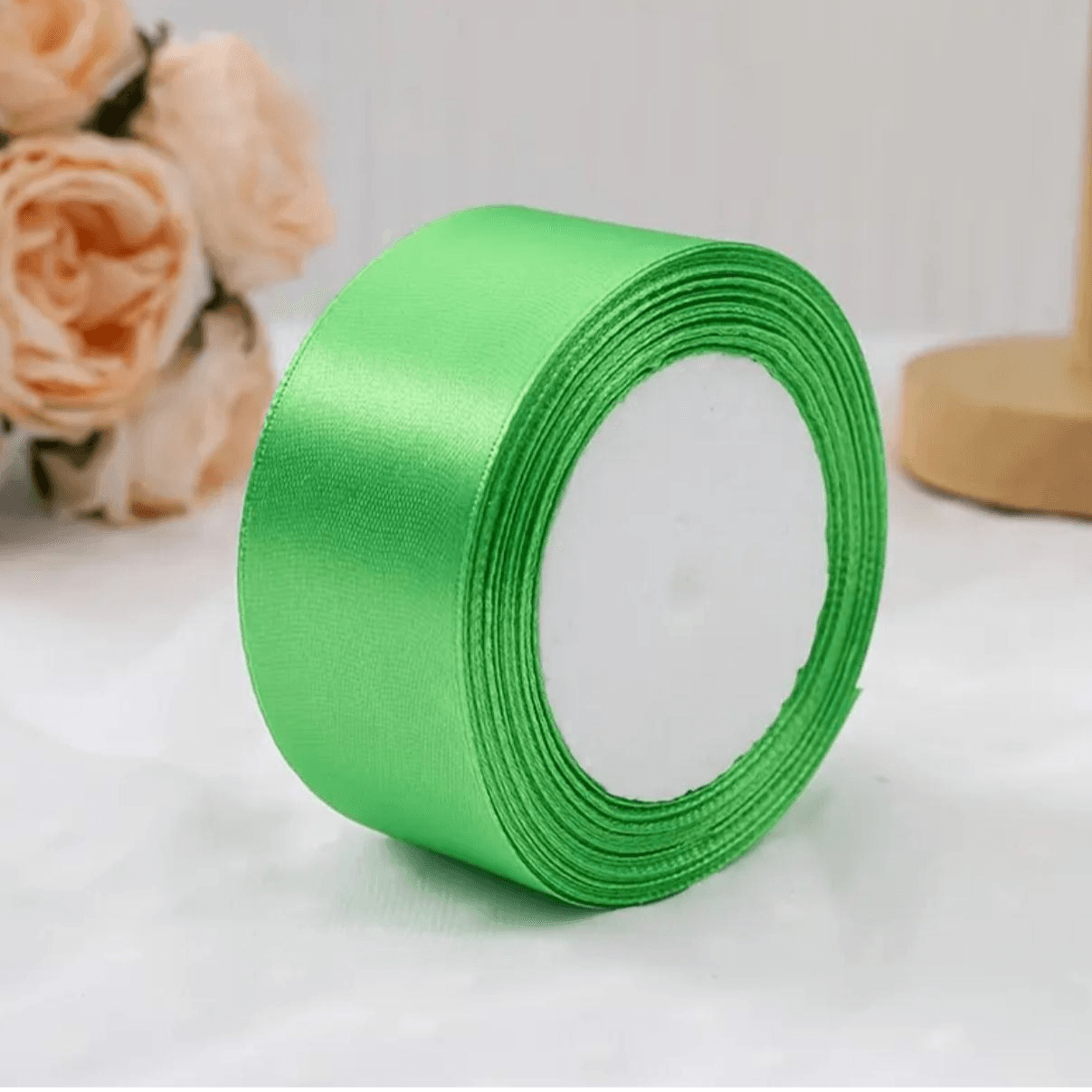 Light Green Satin Ribbon 25Yards