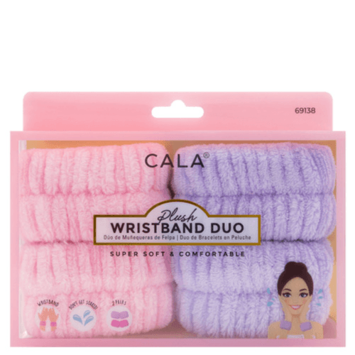 Cala Plush wristband Duo 2pairs Pink/Lavender code 69138