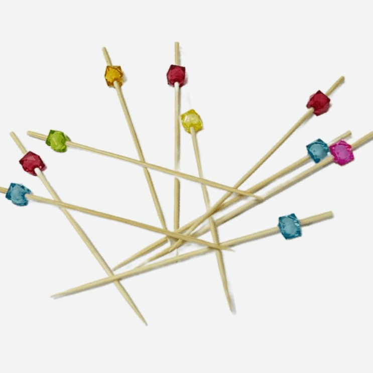 25 pcs Double Bead Cupcake Topper 