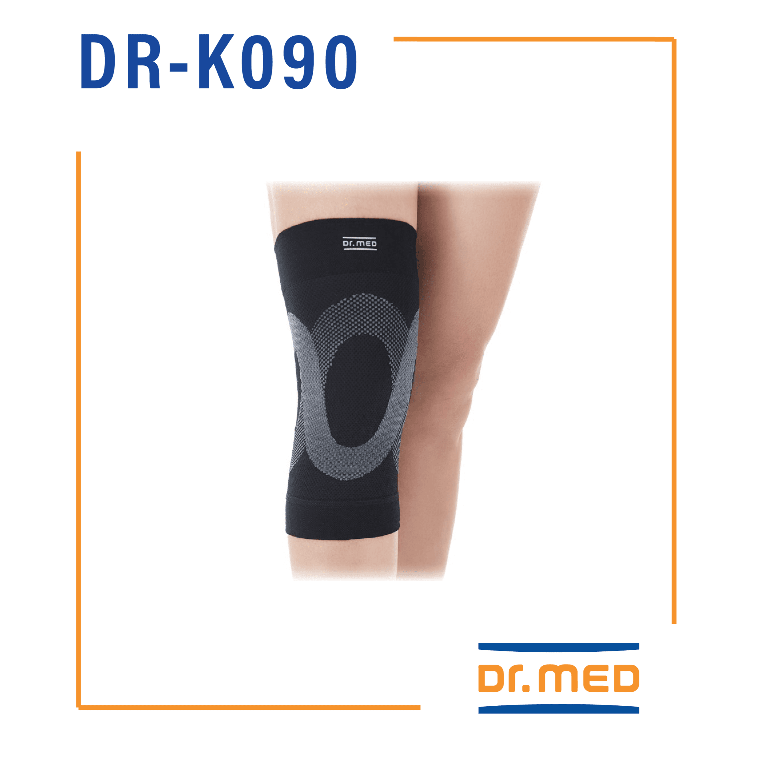 Dr.Med Dr-K090 Triplicated Lining Compressive Knee Sleeve Size medium