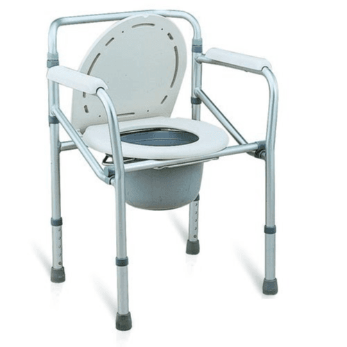 ALUMINUM COMMODE CHAIR CA616L WITHOUT WHEEL