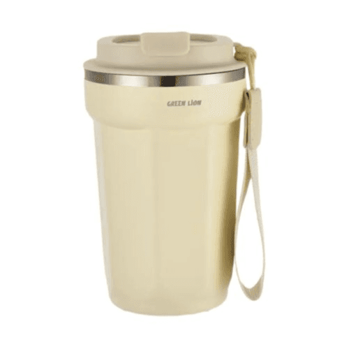 GREEN LION - VACUUM MUG STAINLESS STEEL INSULATED BOTTLE (GNVCMC-380MLBK) (Beige) 