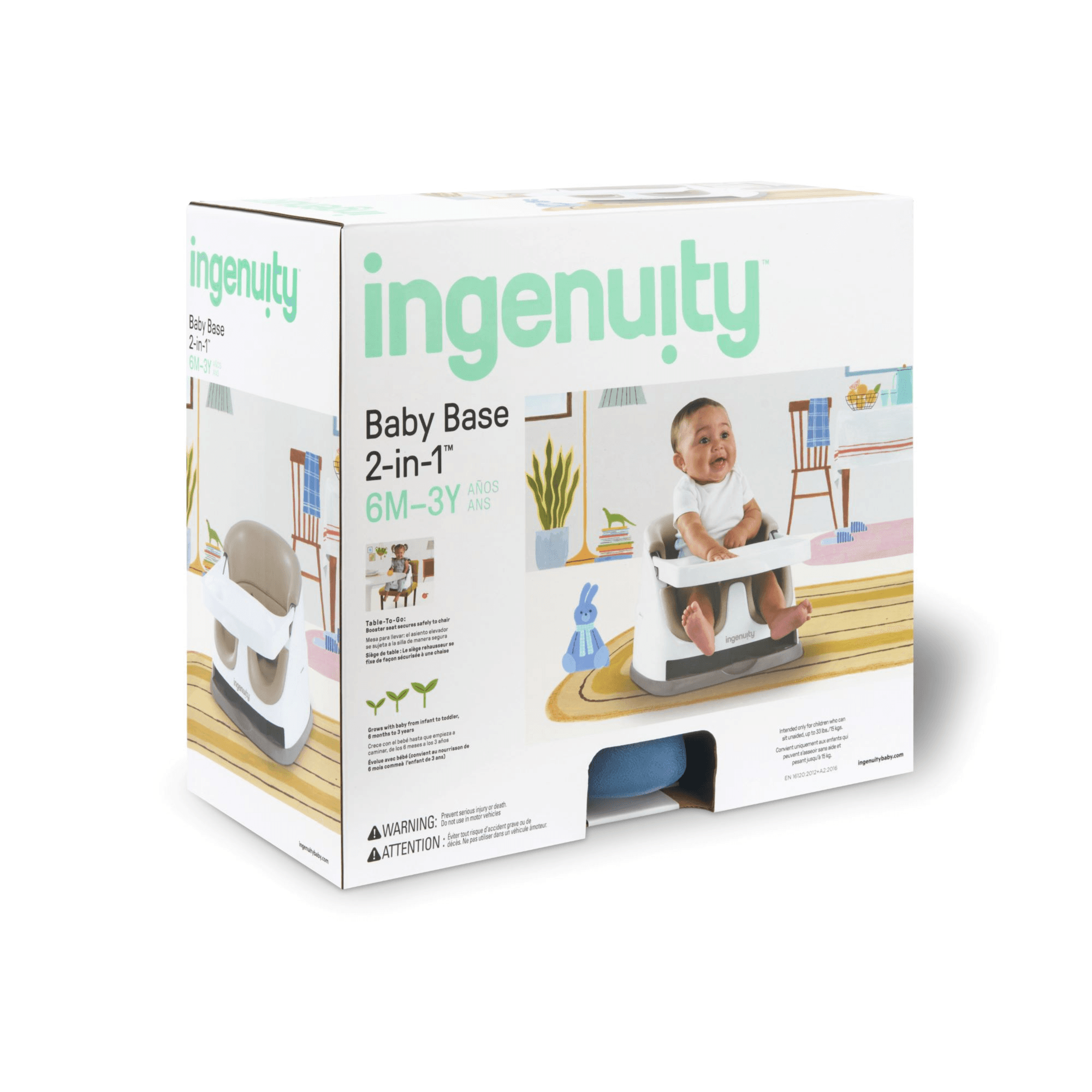 Ingenuity - Baby Base 2-In-1 Seat (Night Sky)