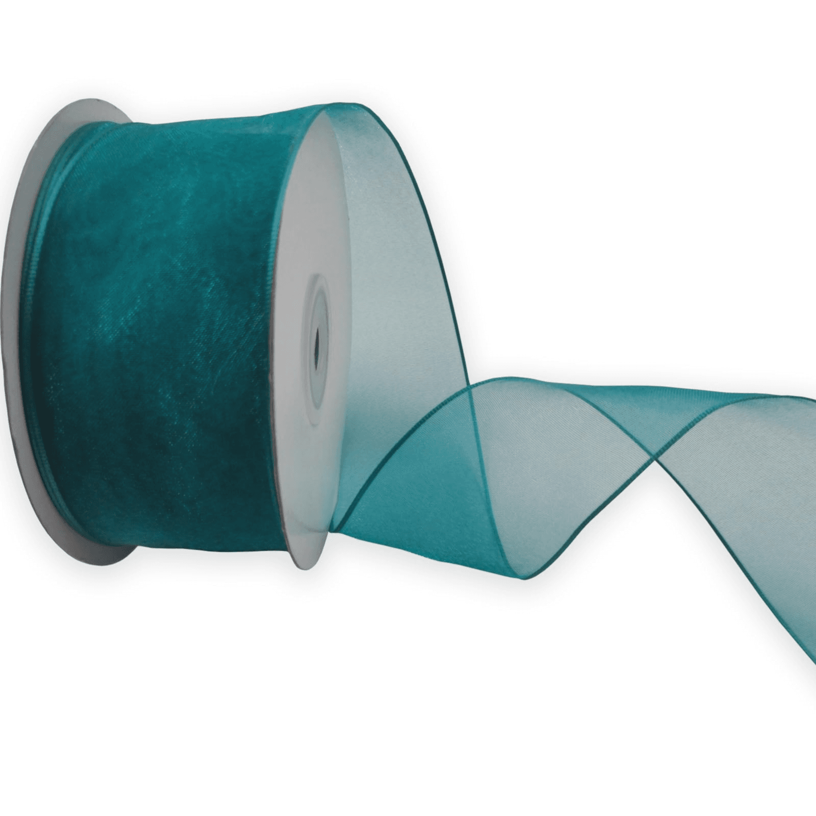 Jade Wired Organza Ribbon