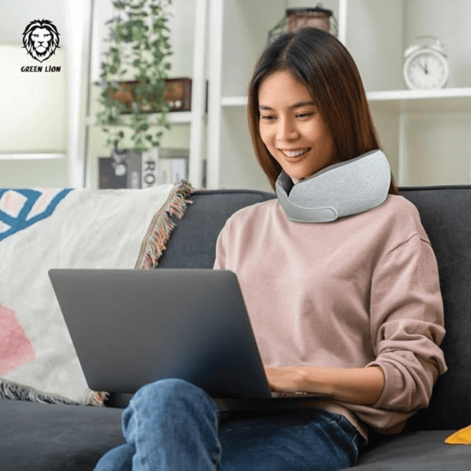 Neck Massager Nurture & Unwind 4 Hrs Working Time Type-C Charging - Green Lion