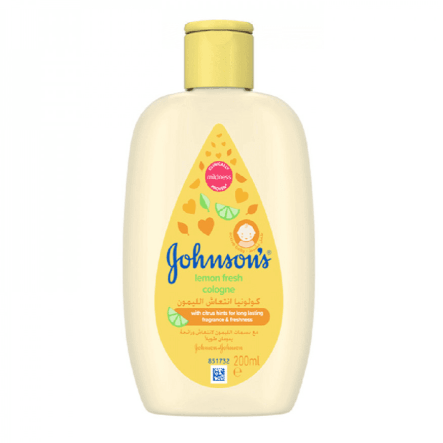 Johnsons Lemon Fresh Cologne With Citrus Hints For Long Lasting Freshness 200ml