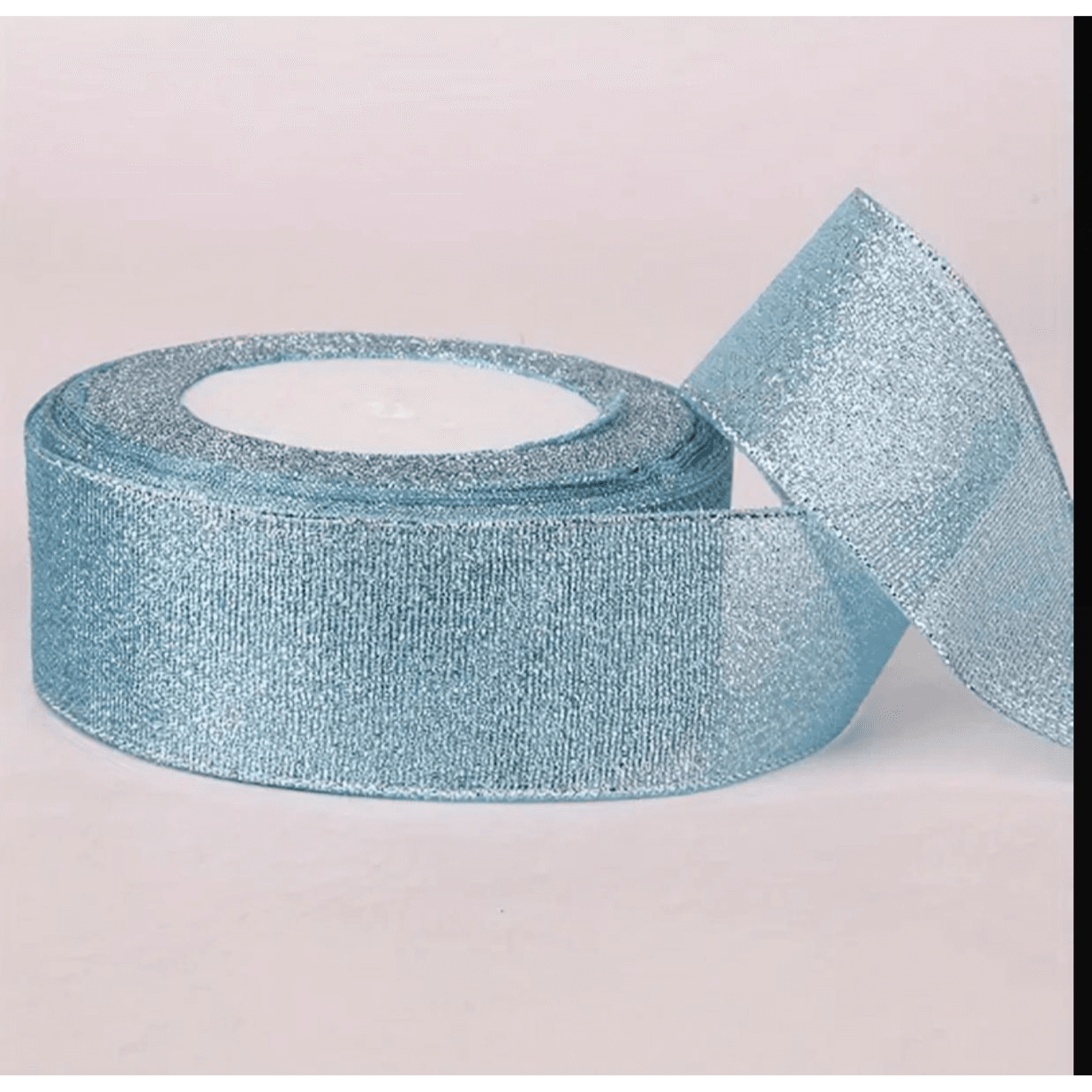 Blue Glitter Ribbon 26yards