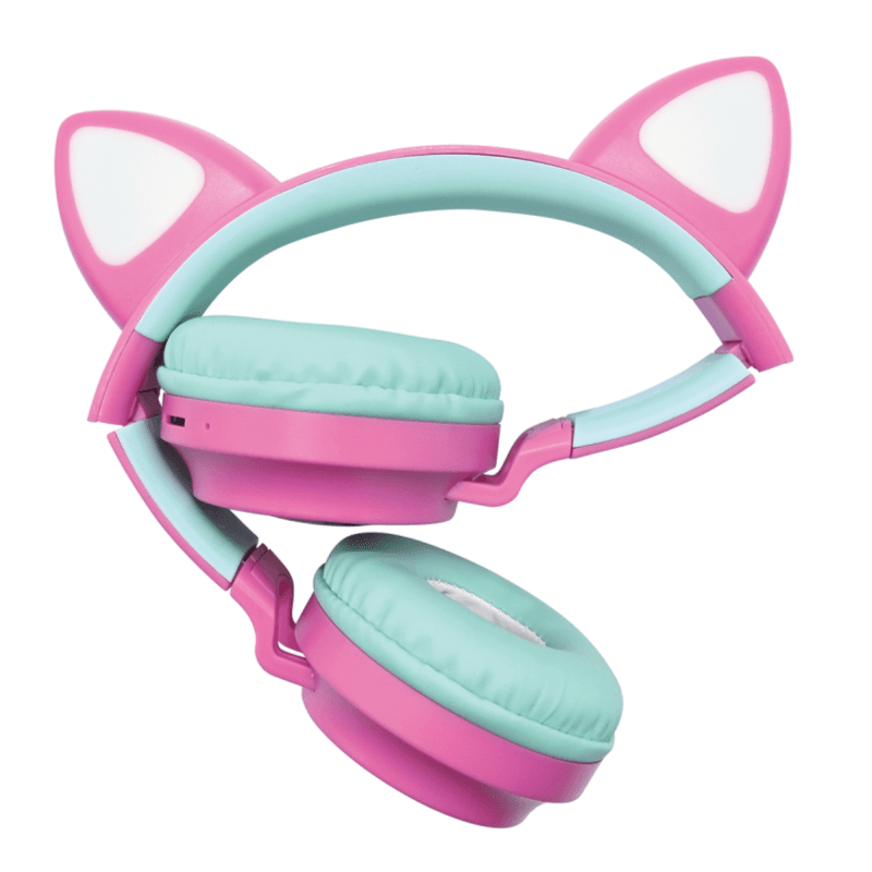 LEXIBOOK - Barbie 2-in-1 Rechargeable Headphones with LED Lights