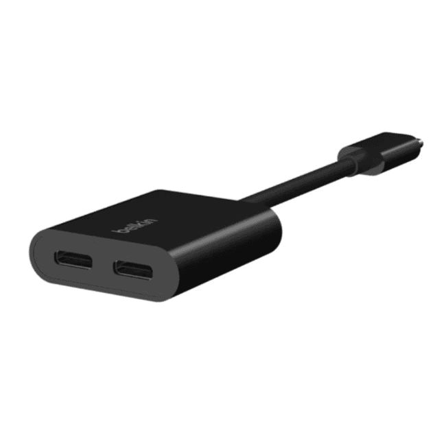 Belkin Rockstar 60W USB-C Audio + Charge Adapter - Black