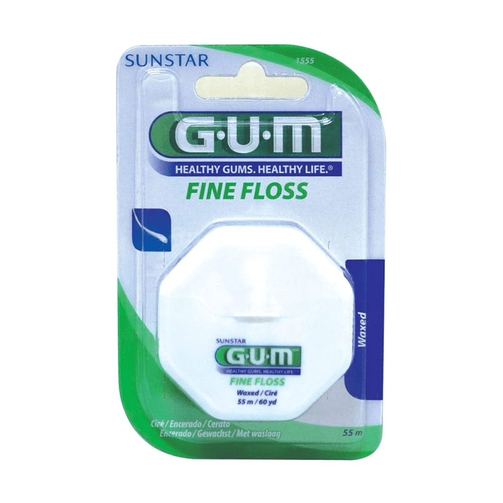 خيط تنظيف الأسنان GUM Fine Floss المشمع (1555)