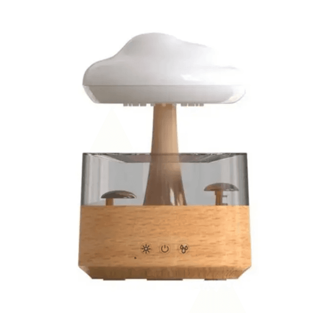 Green Lion Rain Cloud Diffuser 300 ML Capacity(3 Modes Raining) Colorful Ambiance Light and USB-c Charging