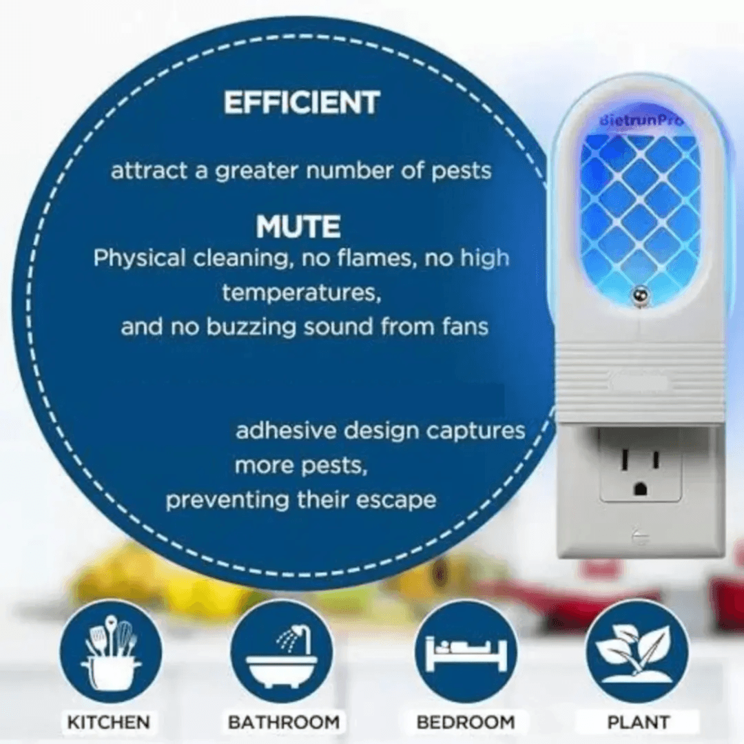 Moxedo Plug-In Indoor UVA Light Flying Insect Trap & Killer - MX-FIT011