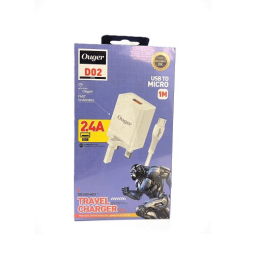 OUGER - USB TO MICRO 1M TRAVEL CHARGER (D02)