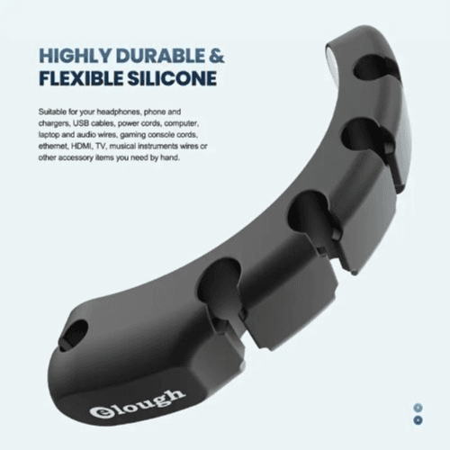 OLLOUGH 5-Slot Desktop Cable Organizer Clip