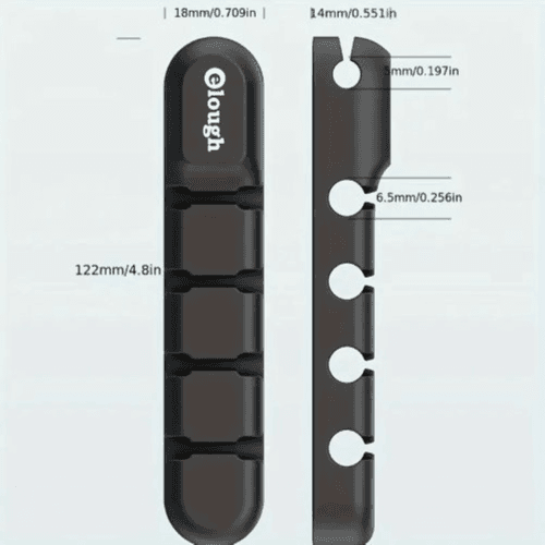 OLLOUGH 7-Slot Desktop Cable Organizer Clip