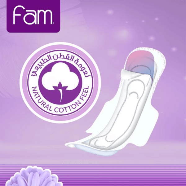 Fam Cotton Classic Feminine Pads Super With Wings 10pcs