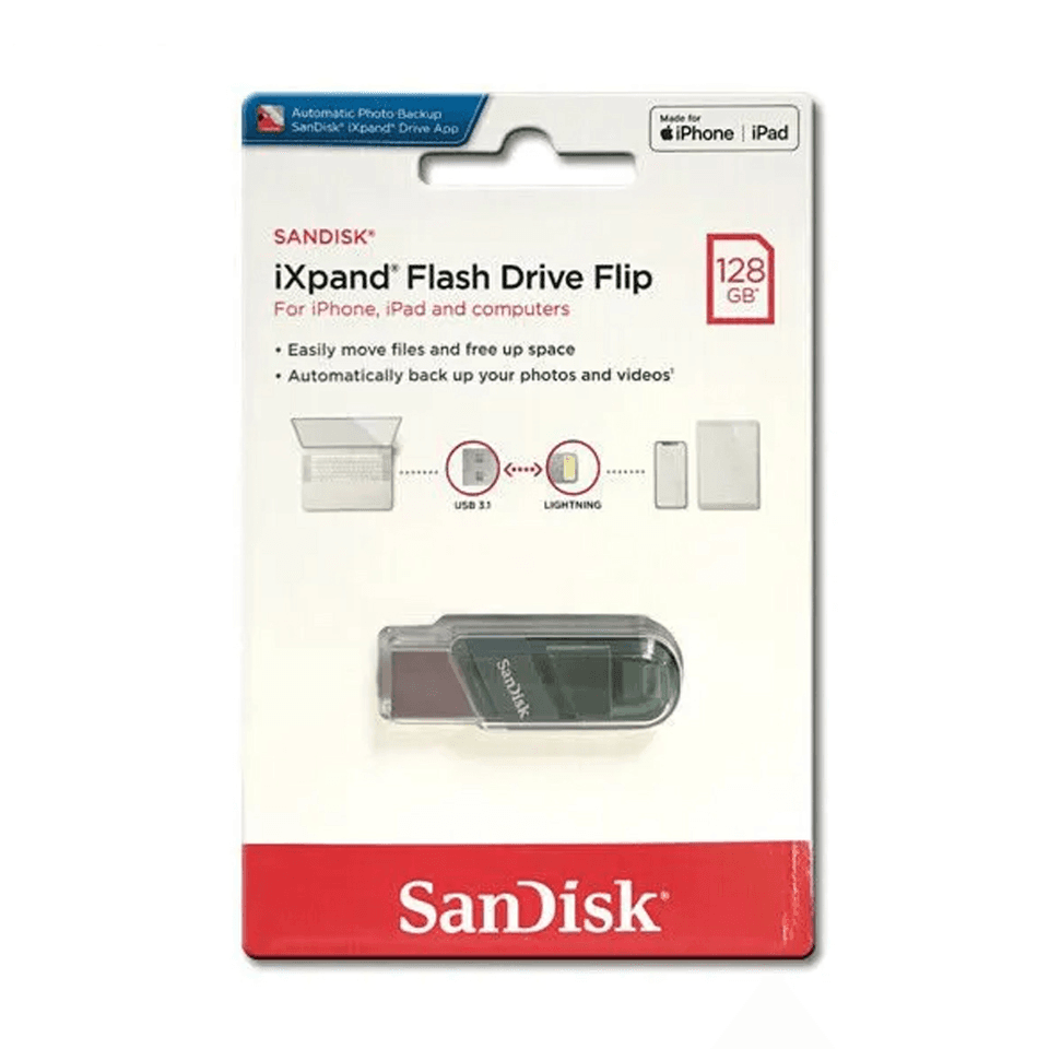 سانديسك 128 جيجا محرك فلاش Ixpand Flip Usb 3.1