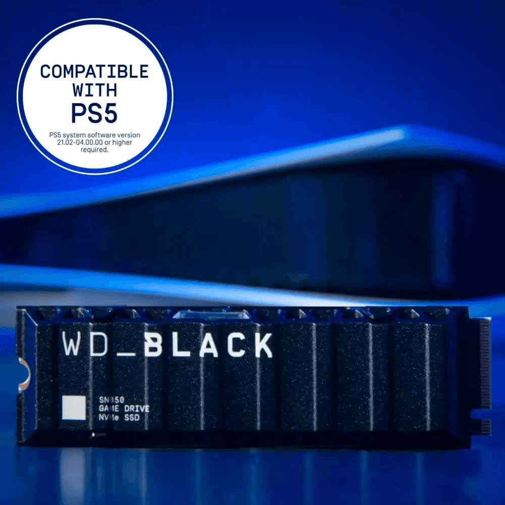 Gaming Internal SSD For PS 5. 1TB Gen 4 Solid State Drive WD_BLACK SN850X NVMe 7300Mb/s