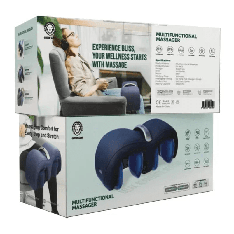 Green Lion Multifunctional Massager-blue
