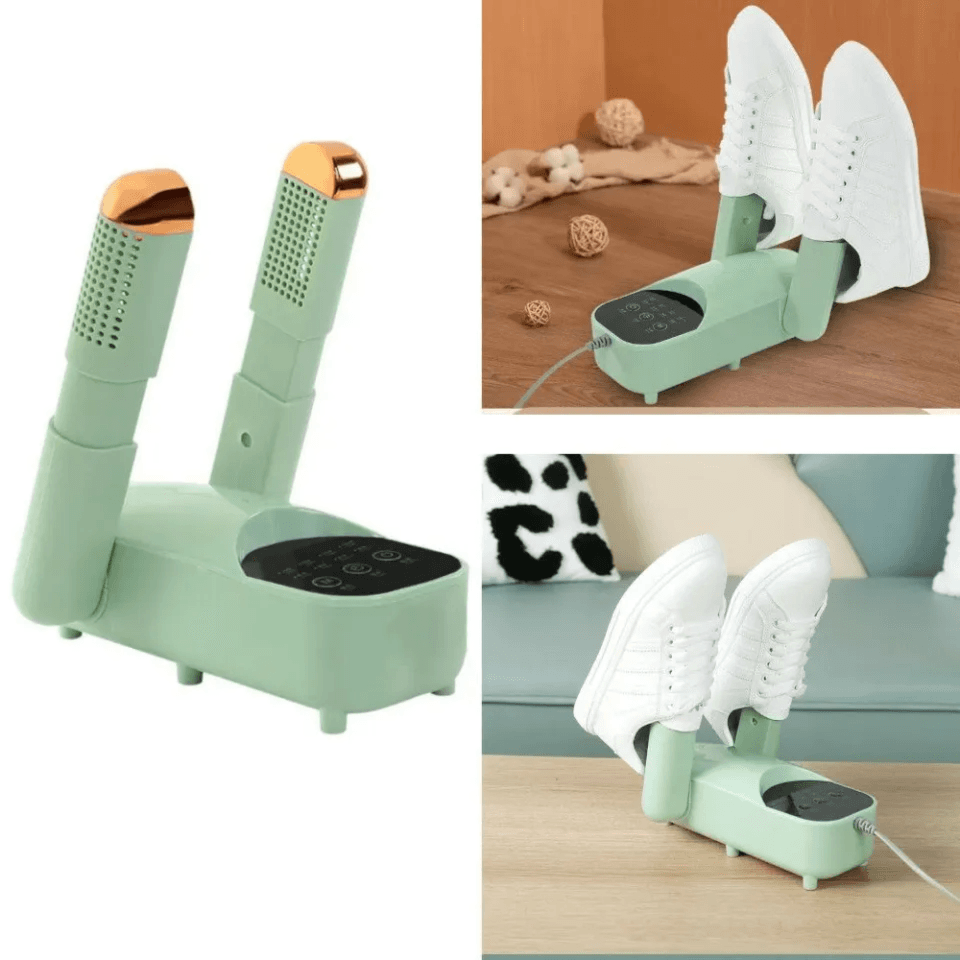 Electric Shoe Dryer Machine Smart Constant Fast Dryer Protector Odor Deodorant Dehumidify Device Shoes Dryer Machine Heater 220V (GREEN)